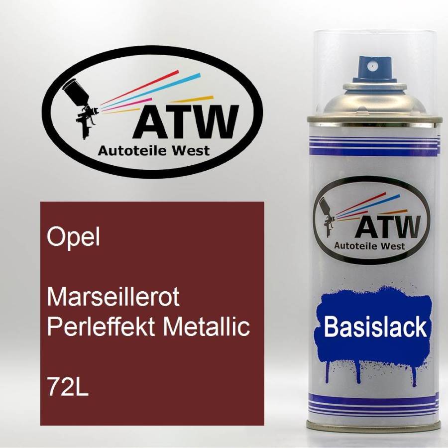 Opel, Marseillerot Perleffekt Metallic, 72L: 400ml Sprühdose, von ATW Autoteile West.